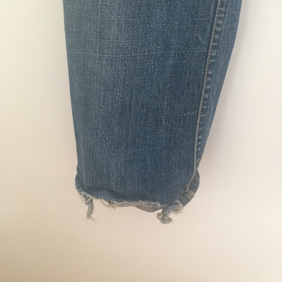 Vintage Distressed Levi's Flare Jeans - Picture 6 of 7